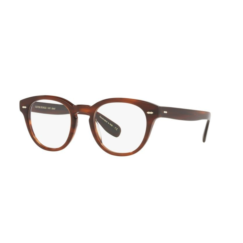 Oliver Peoples 0Ov5413u Round Acetate Eyeglasses With Tortoiseshell Pattern