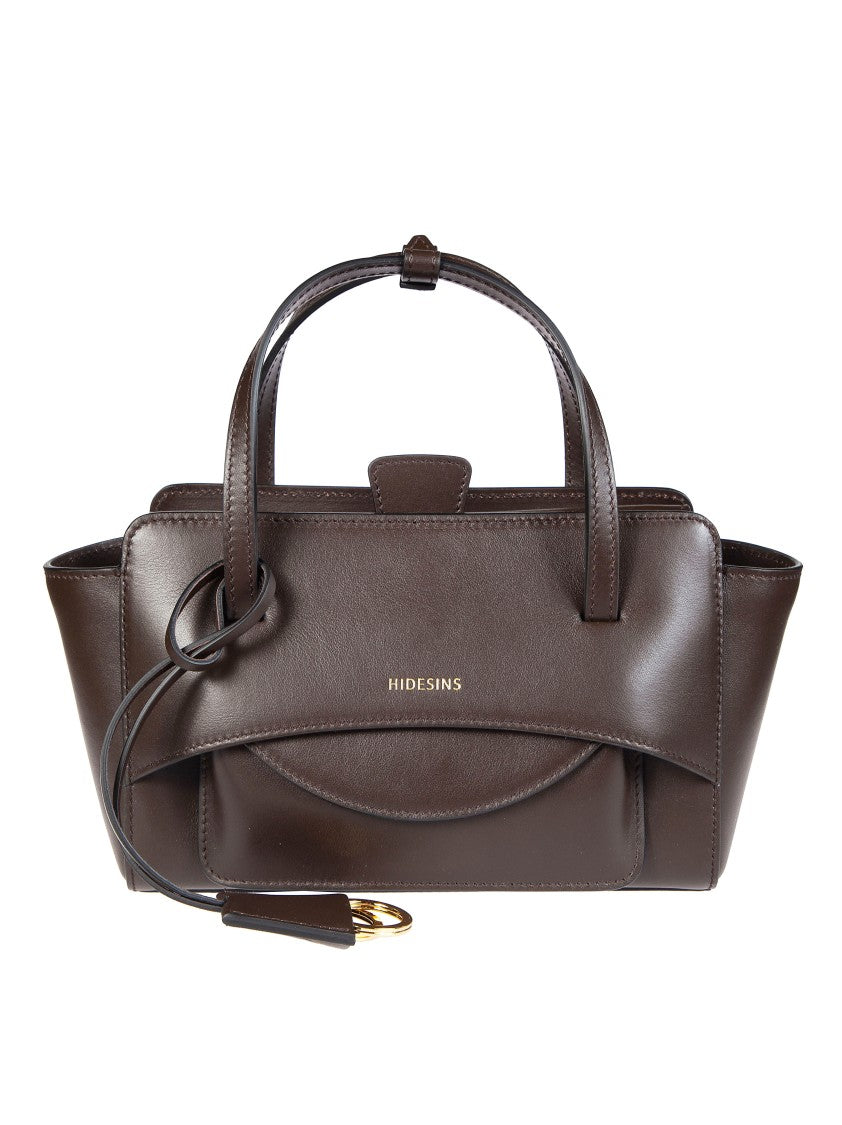 Hidesins Small Structured Flared Top Handles Bag