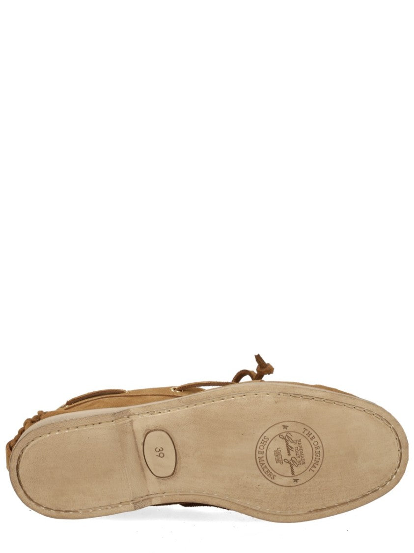 Golden Goose Cruise Warm Brown Suede Fringe Moccasins Loafers
