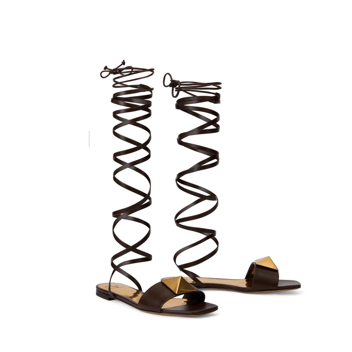 Valentino Garavani Spiral Wraparound Ankle Sandals