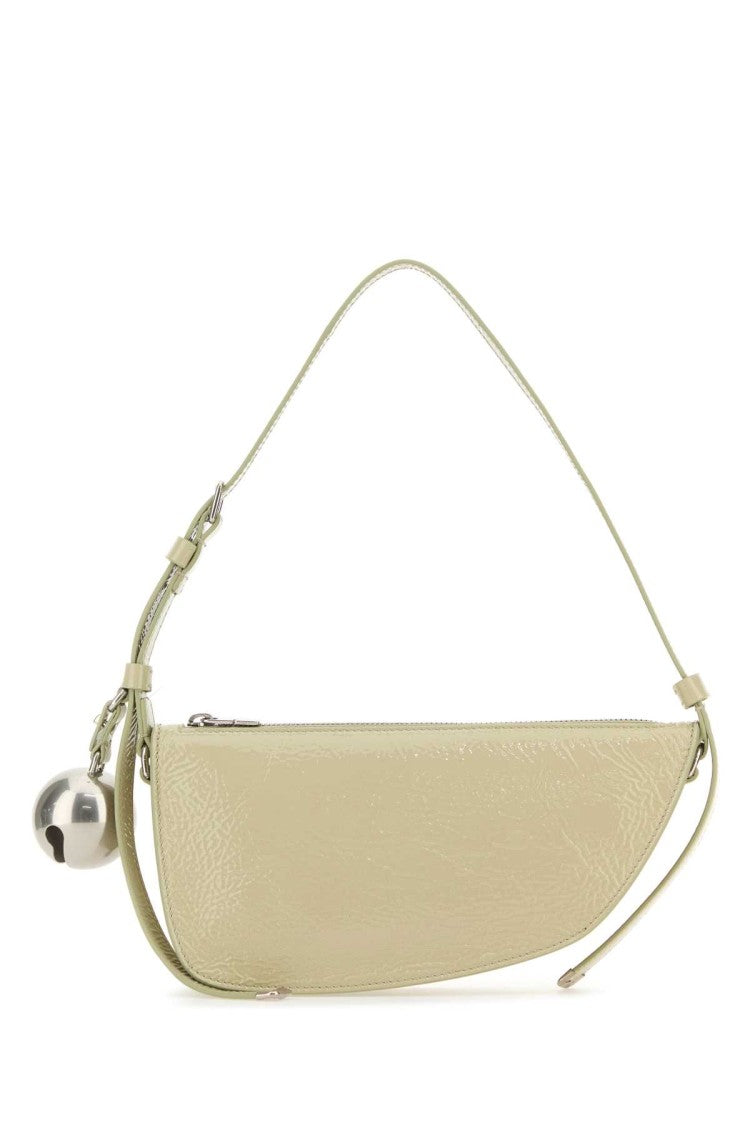 Burberry Pastel Green Leather Knight Small Shoulder Bag