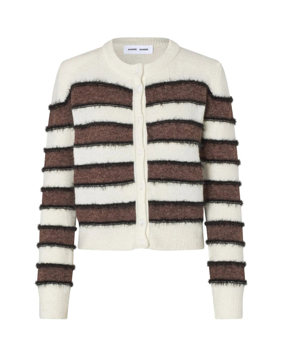 Samsøe Samsøe Sacian 15731 Black Coffee St.Cardigan