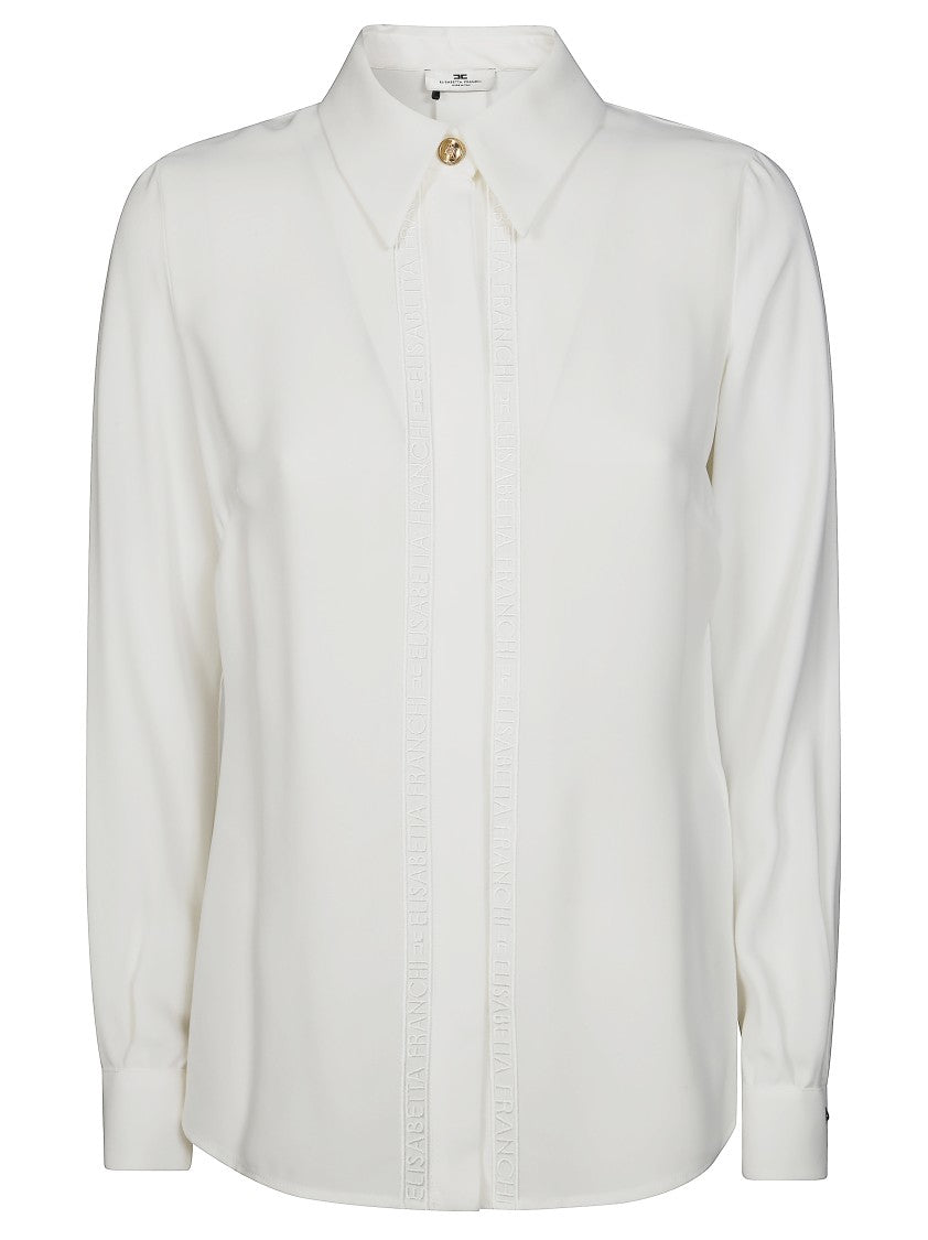 Elisabetta Franchi Classic Long-Sleeve Shirt With Pointed Collar