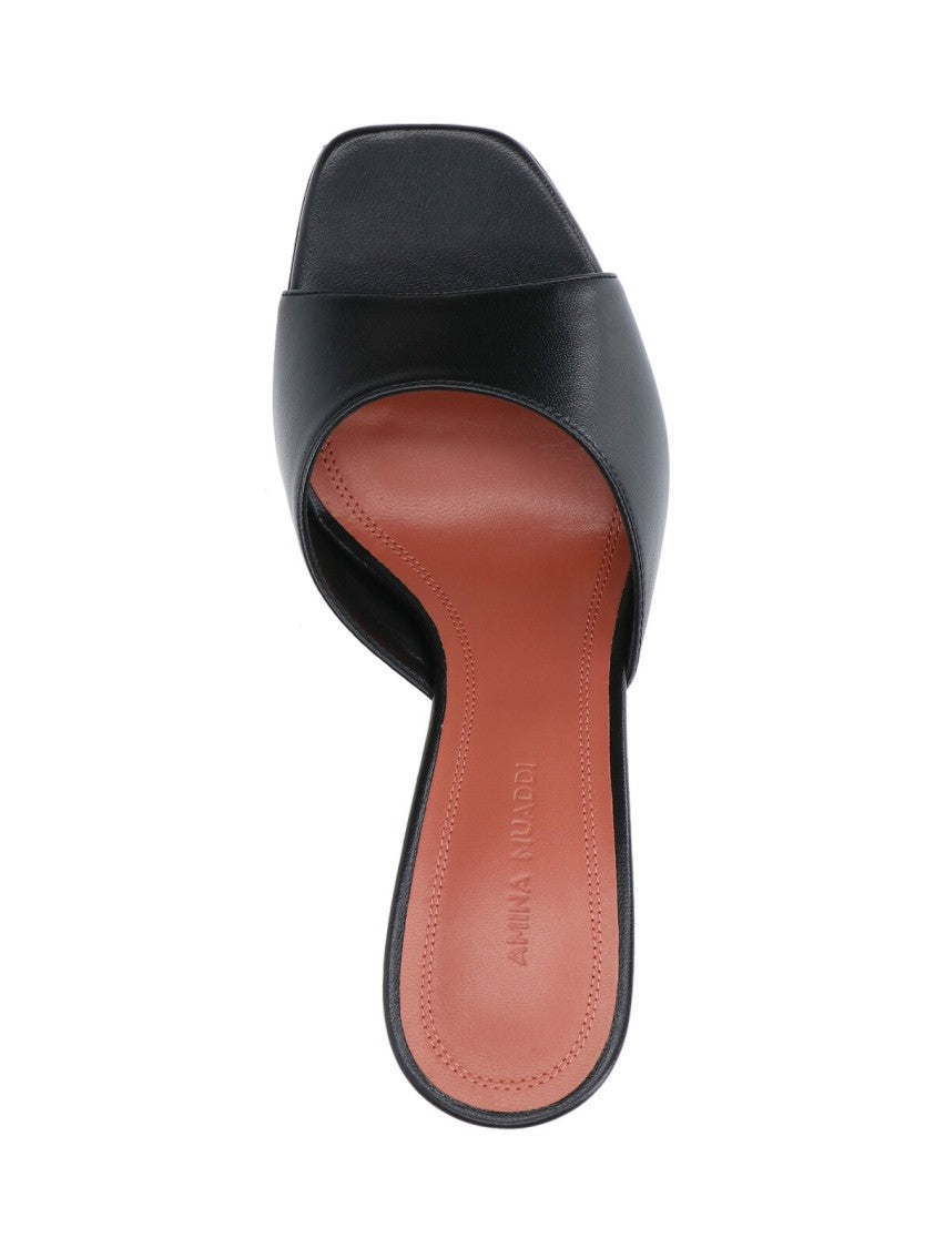 Amina Muaddi Black Lupita Mules