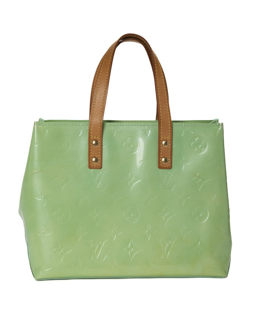 Louis Vuitton Structured Green Patent Leather Reade Pm Handbag