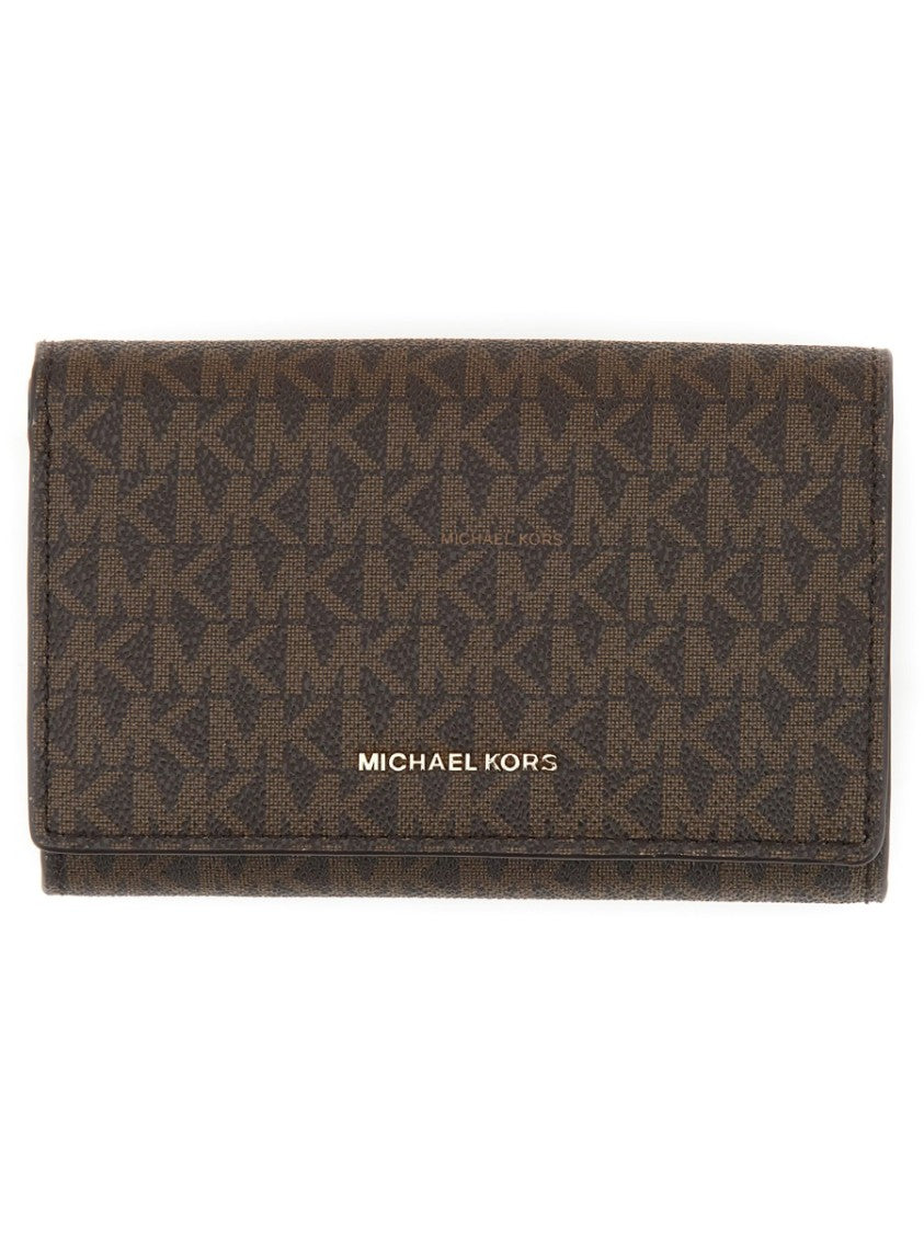Michael Michael Kors Compact Logo-Emblazoned Wallet With Elegant Interior