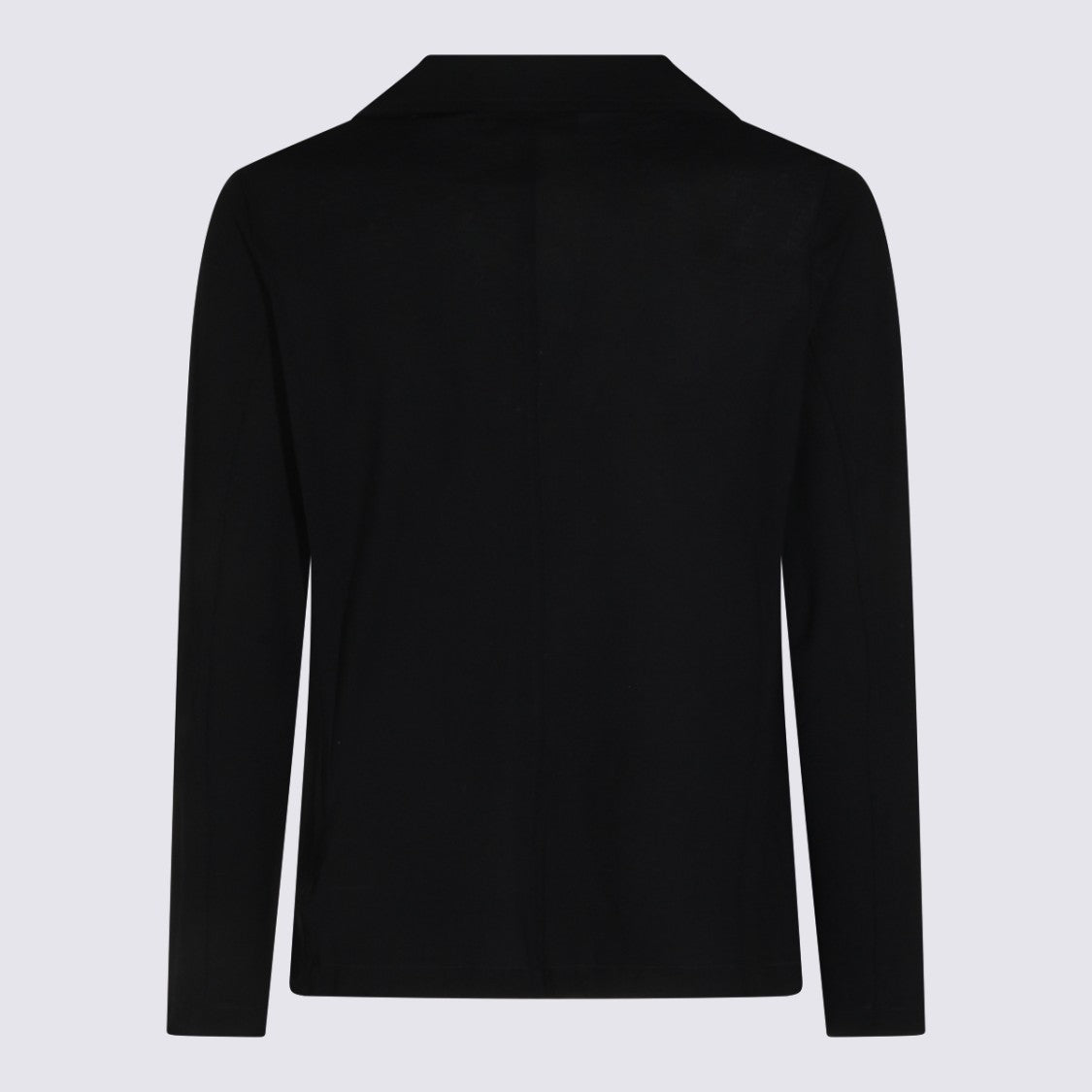 Zanone Tailored Black Blazer With Classic Lapel And Minimalist Design