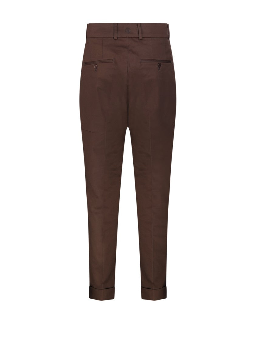 Marco Coppola Double-Pleated Tailored Pants With Refined Cuffs