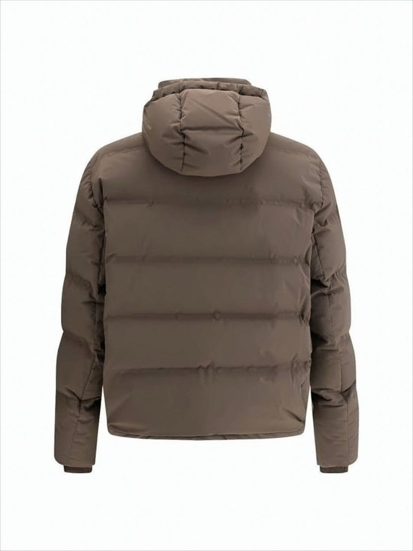 Brunello Cucinelli Padded Down Jacket With High Collar