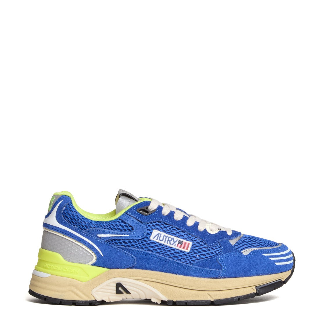 Autry Princess Blue Mesh Suede Sneakers