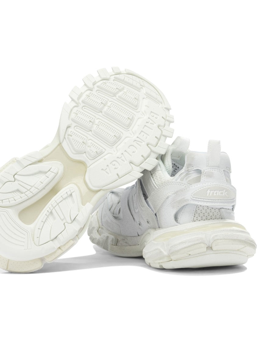 Balenciaga Contemporary White Sneakers With Sculptural Sole And Bold Branding
