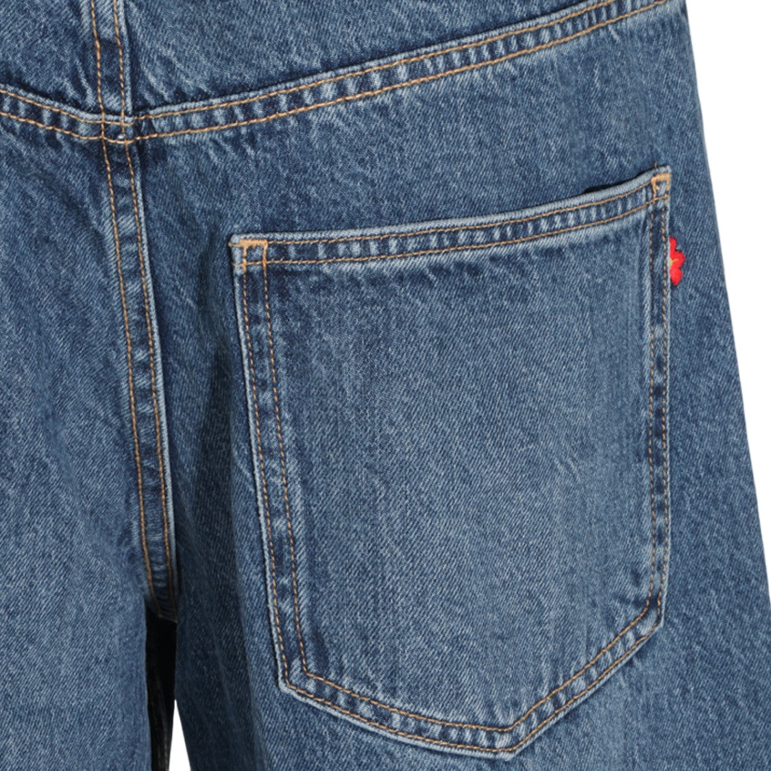 Tory Burch Straight-Leg Mid-Blue Jeans
