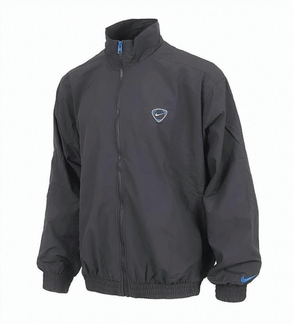 Nike Sleek Black Nylon Jacket With Bold Graphic
