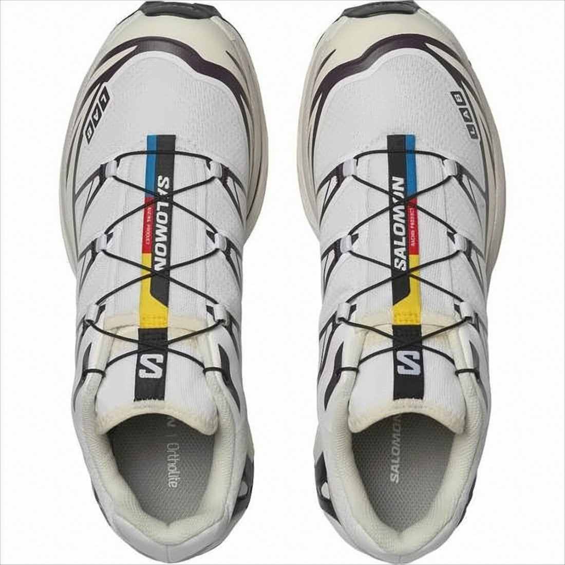 Salomon Technical White Sneakers With Breathable Mesh Upper