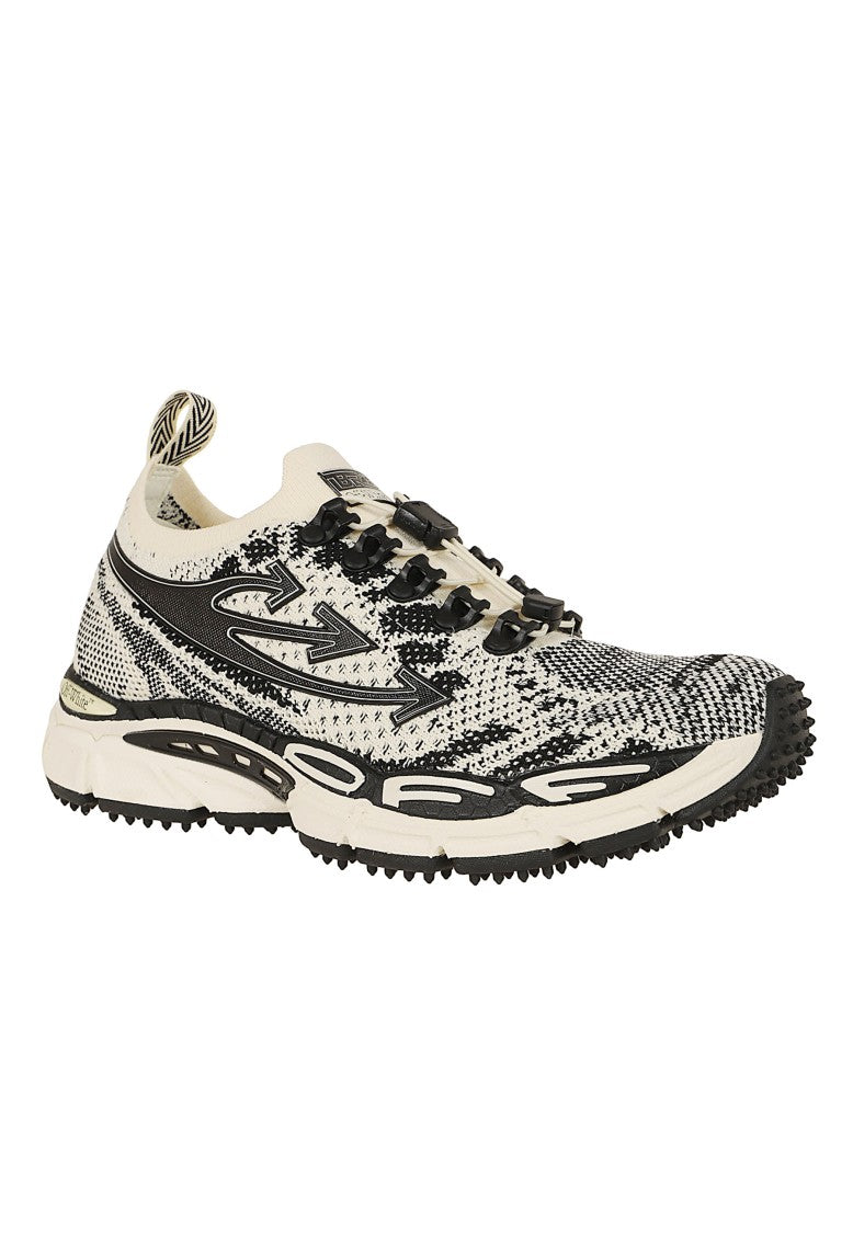 Off-White Sand Ow Be Right Back Knit Sneakers