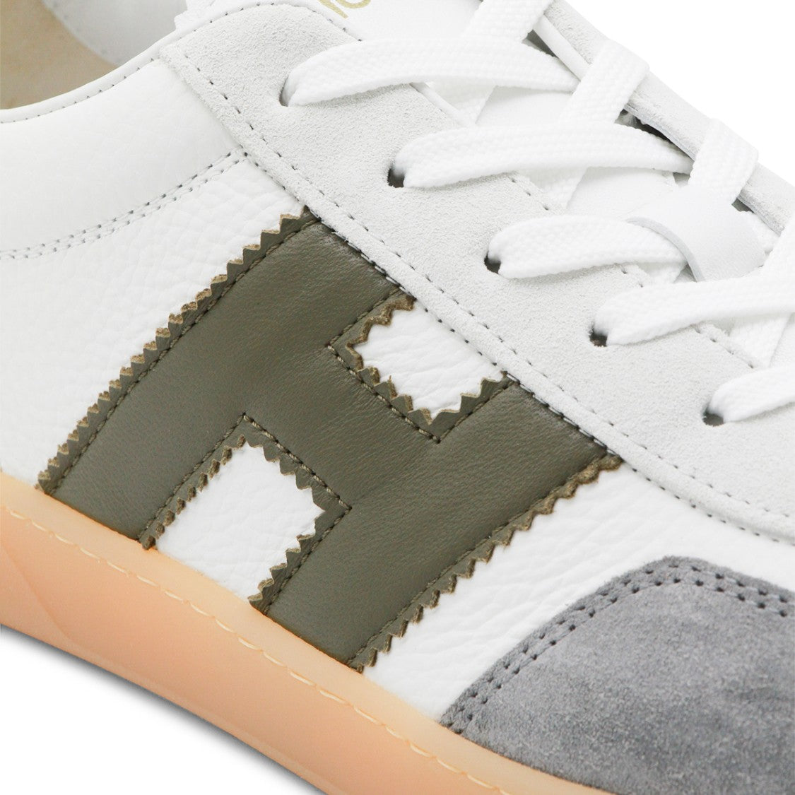 Hogan White Leather Sneakers