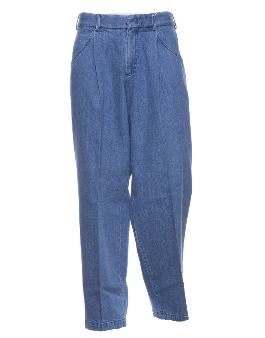 Cellar Door Blue Tito 69 Cotton Denim Balloon Jeans