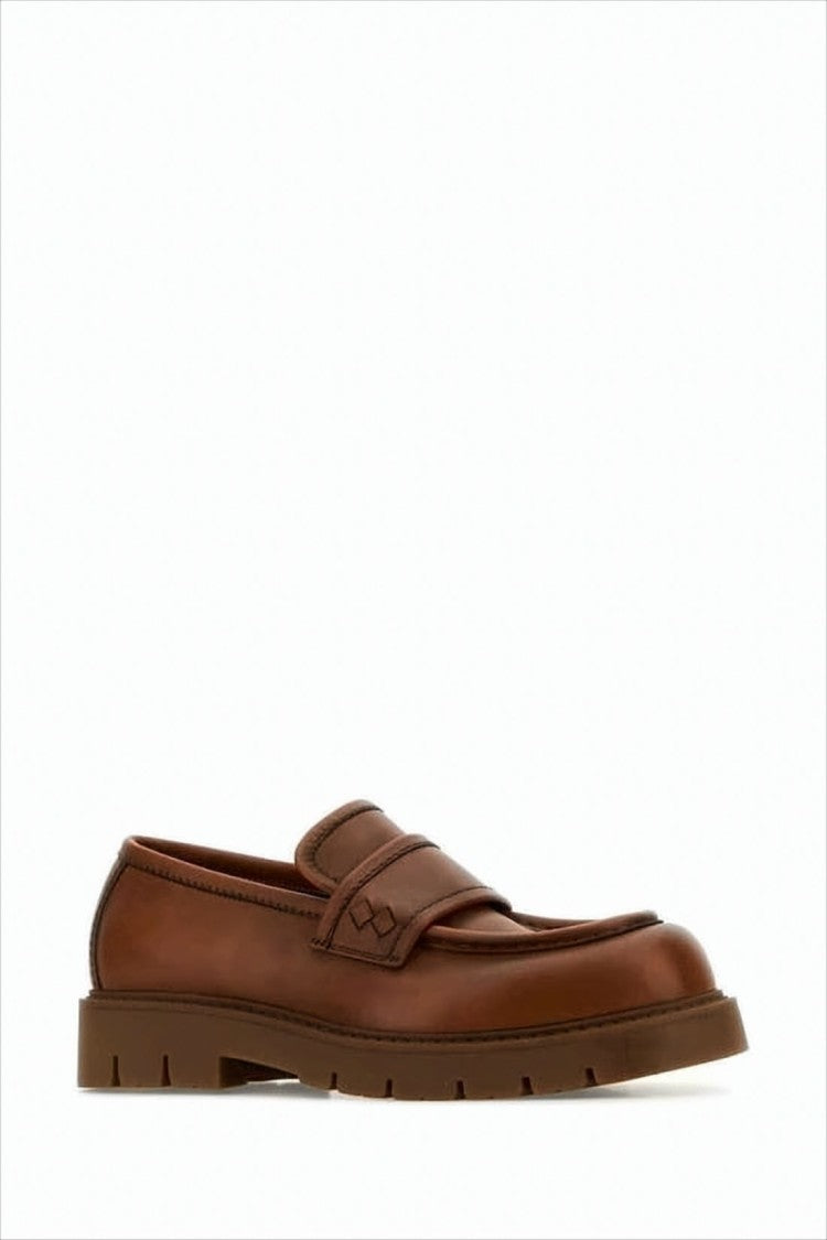 Bottega Veneta Penny Loafers In Smooth Calf Leather