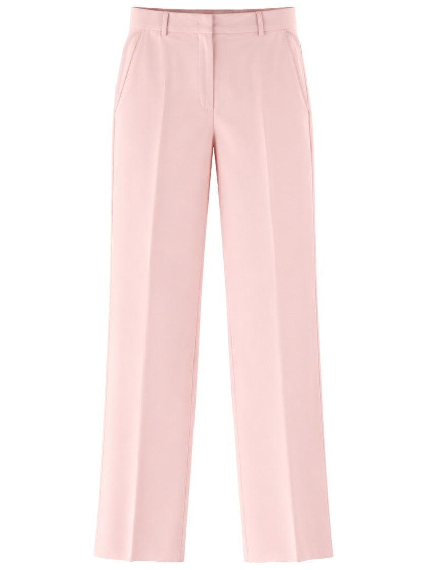 Max Mara Straight Quasar Pants With Tailored Silhouette And Pressed Creases