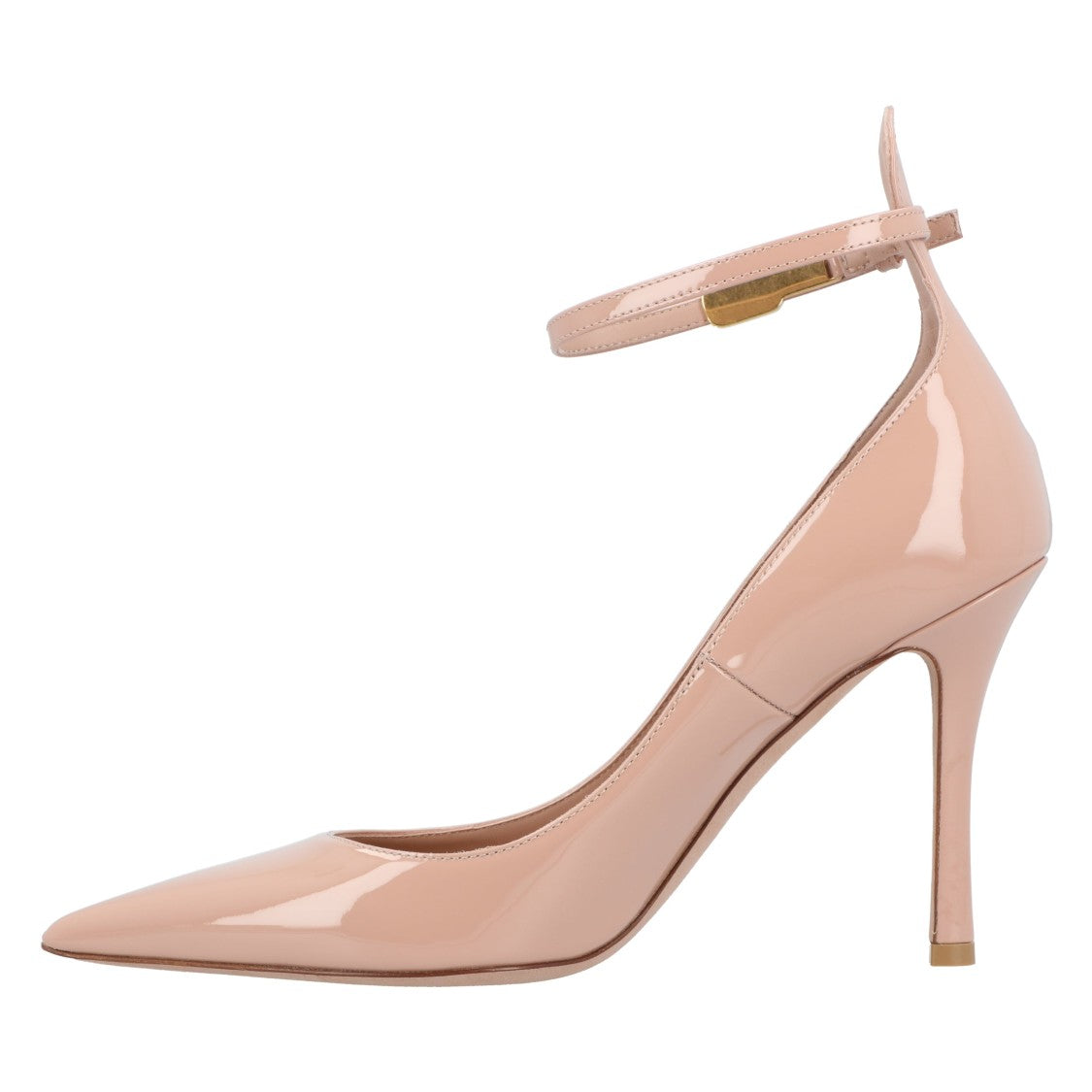 Valentino Tan-Go Patent Leather Pump 100Mm Nude
