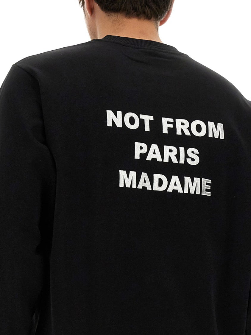 Drôle De Monsieur Slogan Not From Paris Sweatshirt