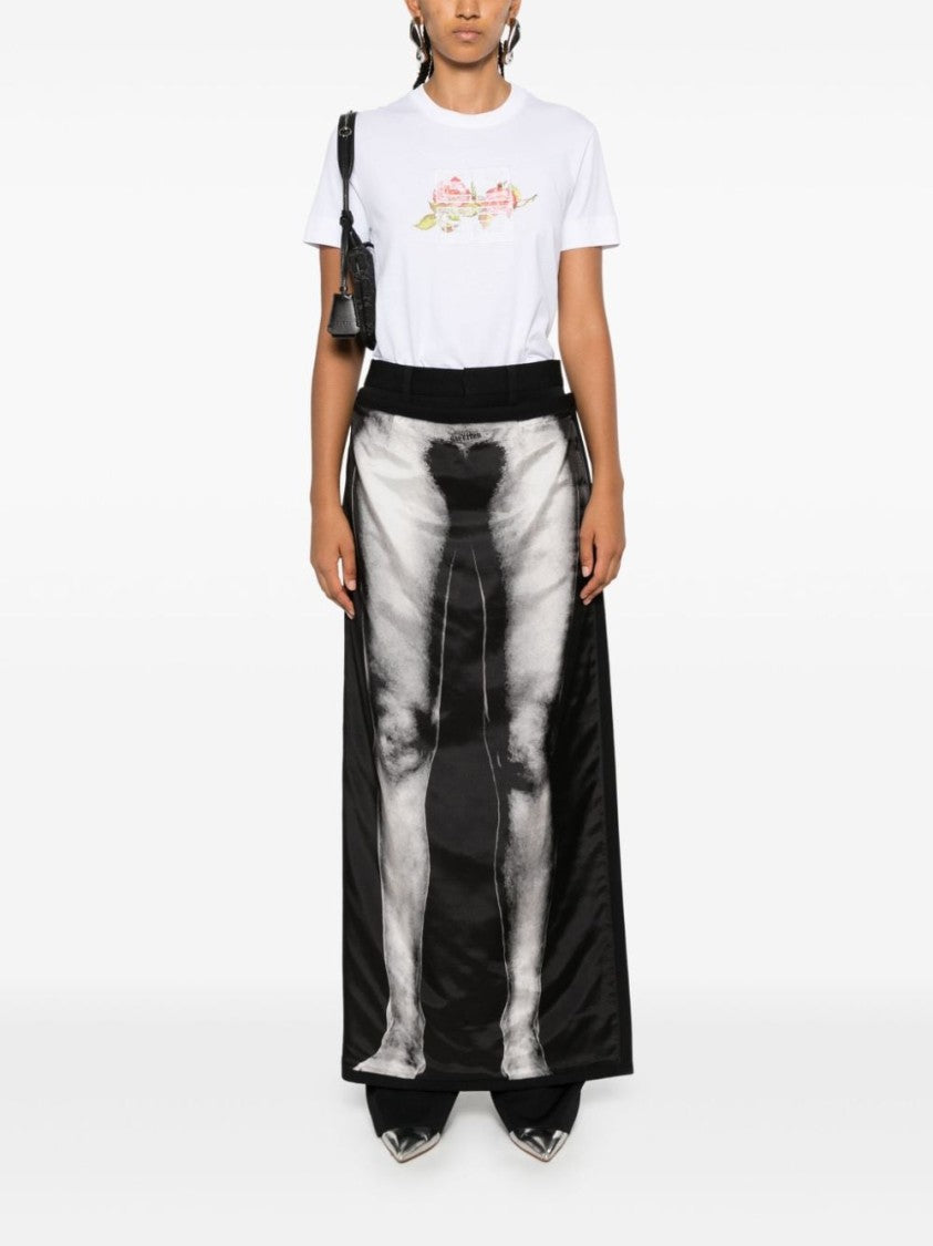 Givenchy Floral Print Cotton Jersey Top
