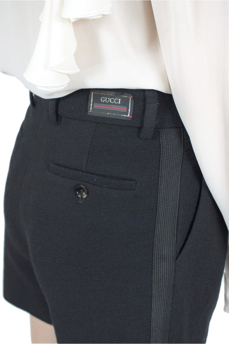 Gucci Black Cotton Shorts