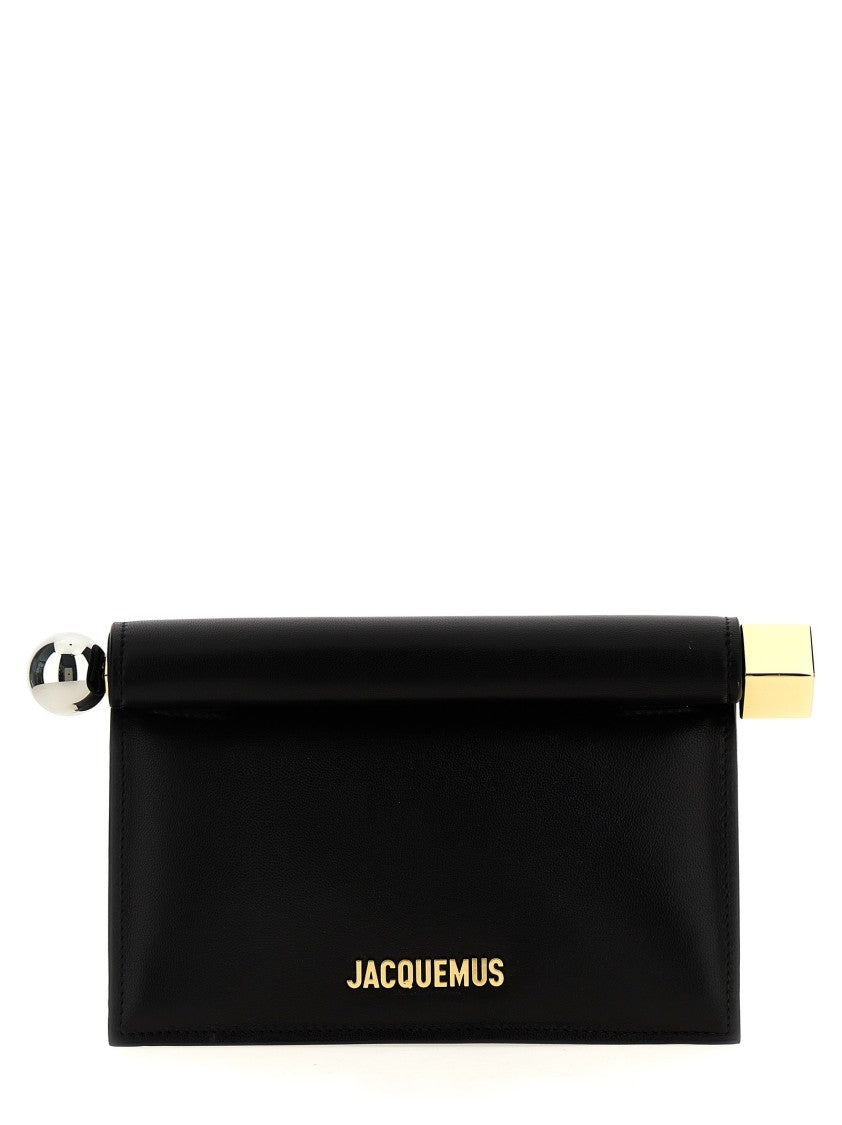 Jacquemus La Petite Pochette Rond Carré' Clutch