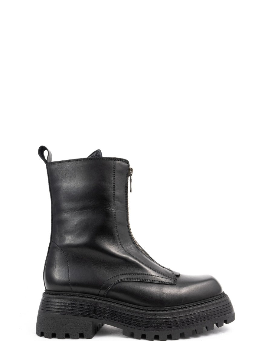 Sergio Moretti Ankle Boots With Zipper And Sole