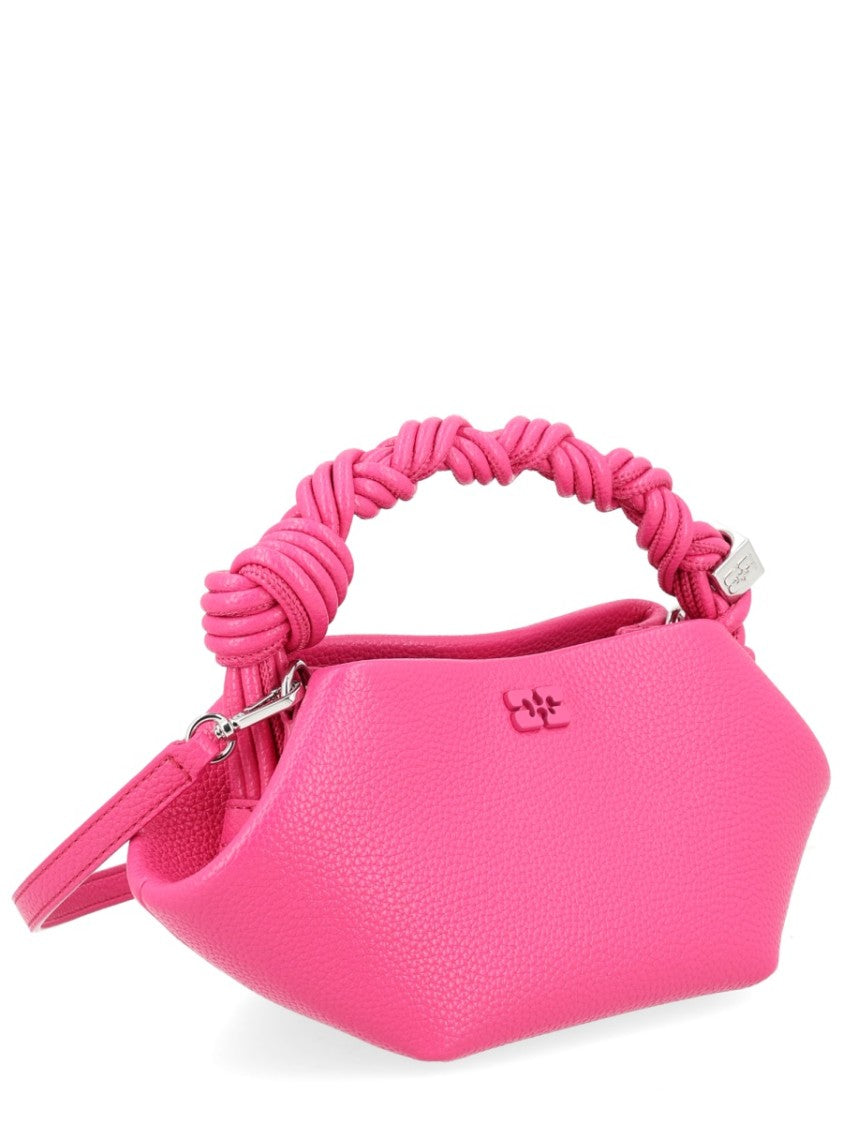 Ganni Geometric Twisted Handle Mini Handbag