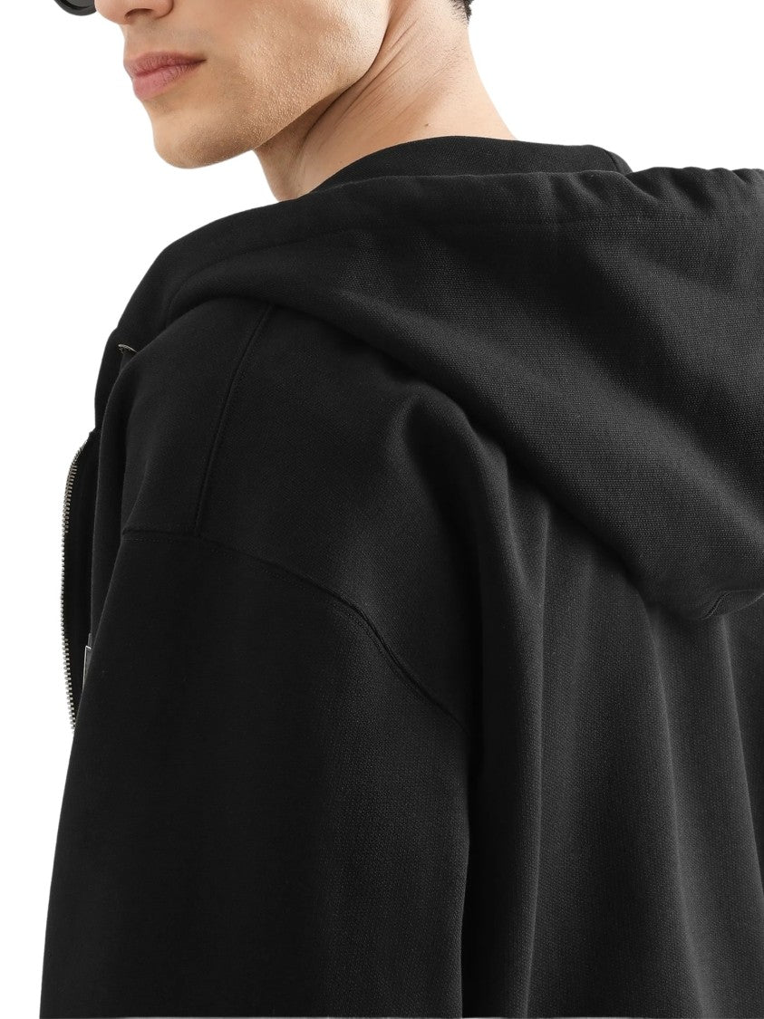 Dolce & Gabbana Logo Plate Cotton Hoodie