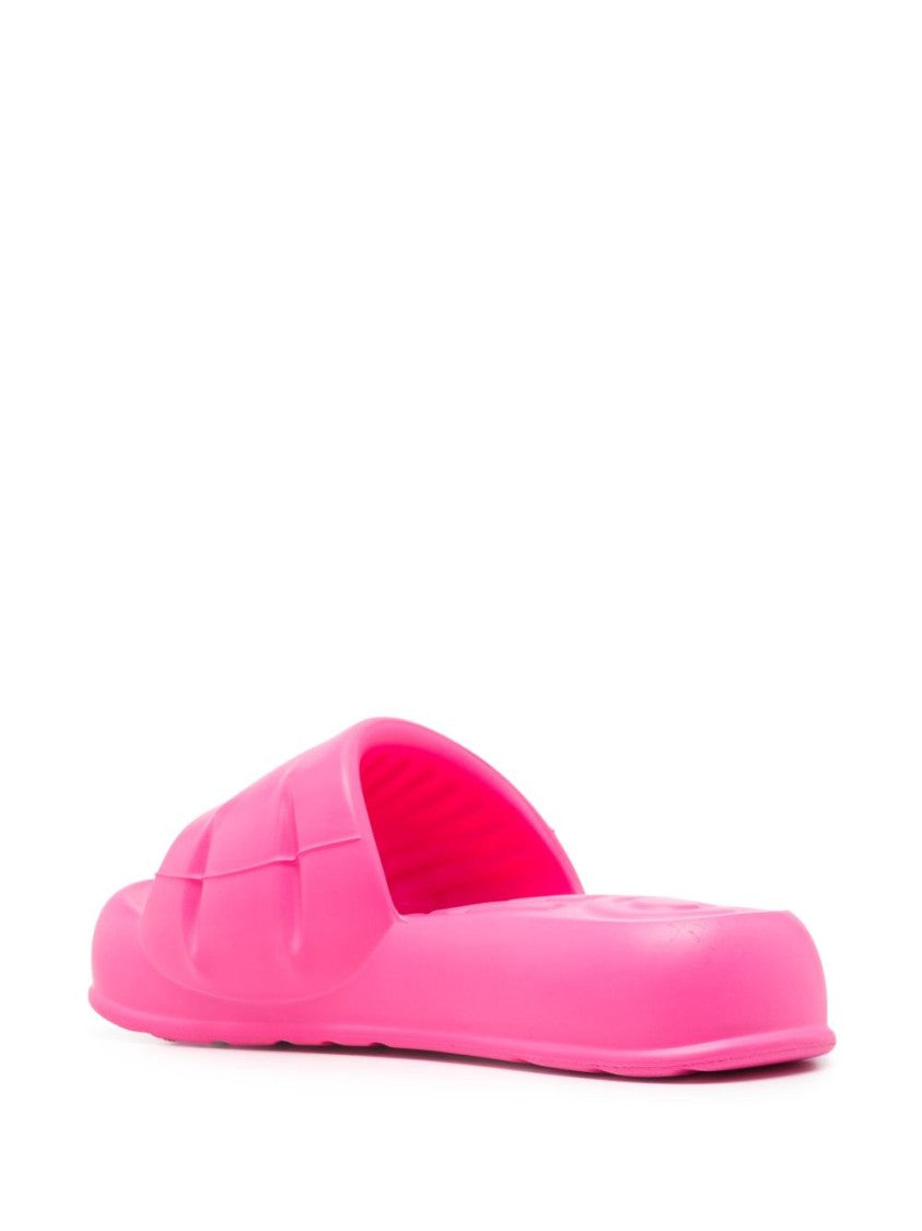 Kenzo Fluorescent Pink Moulded Footbed Sandals