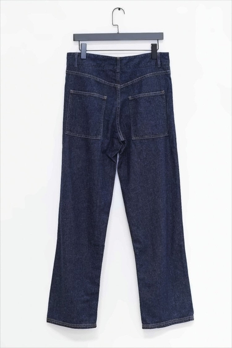 Baserange High-Waisted Straight-Leg Denim Pants With Timeless Appeal