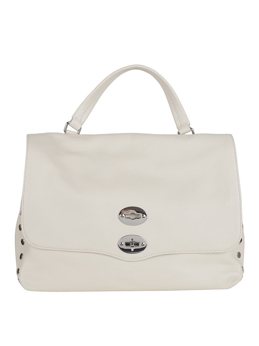 Zanellato Structured Nude Calfskin Shoulder Bag