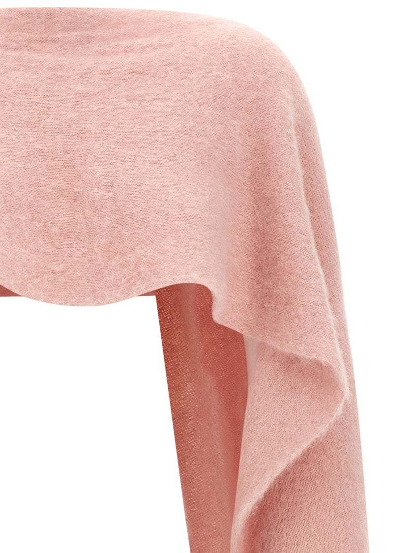 Moschino Gauzy Mohair Blend Cape