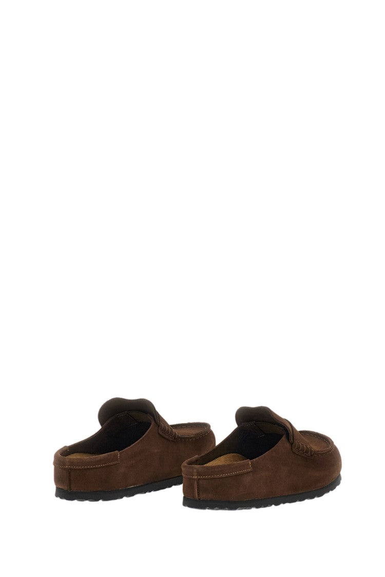 Birkenstock Brown Naples Suede Mules