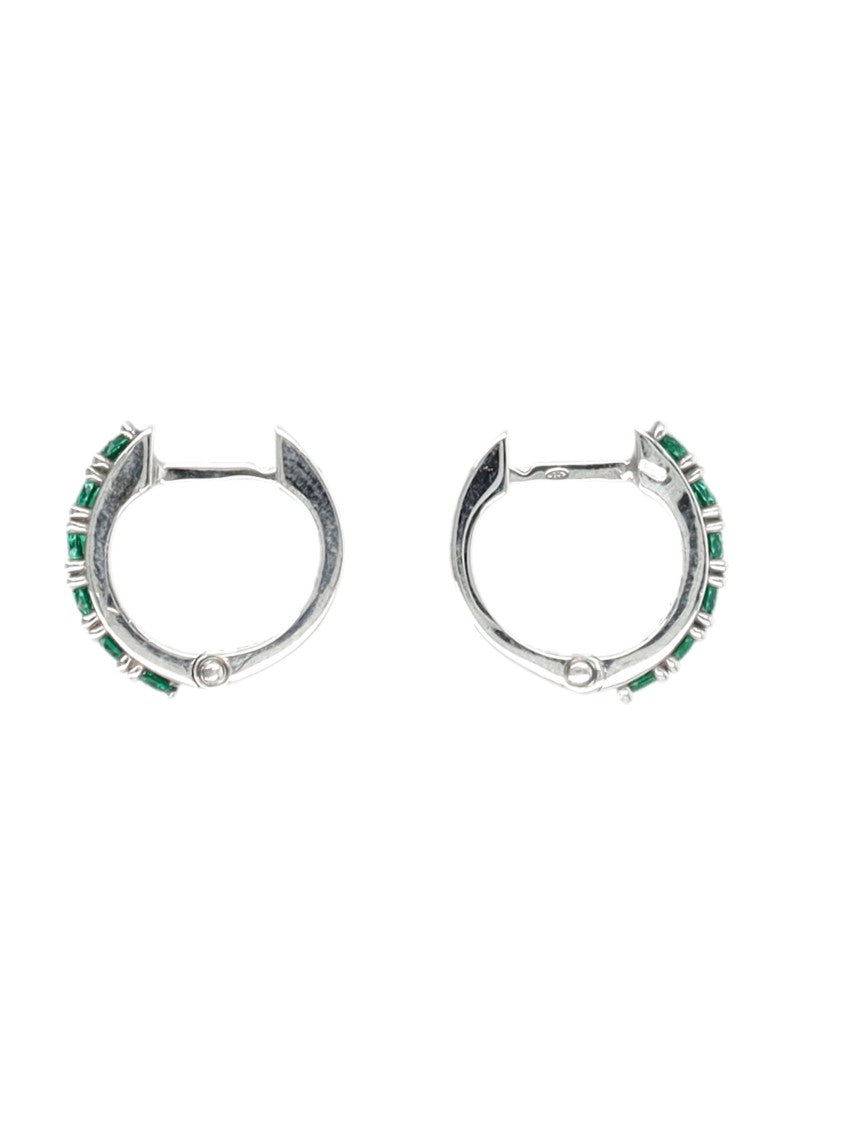 Emanuele Bicocchi Crystal Hoop Earrings