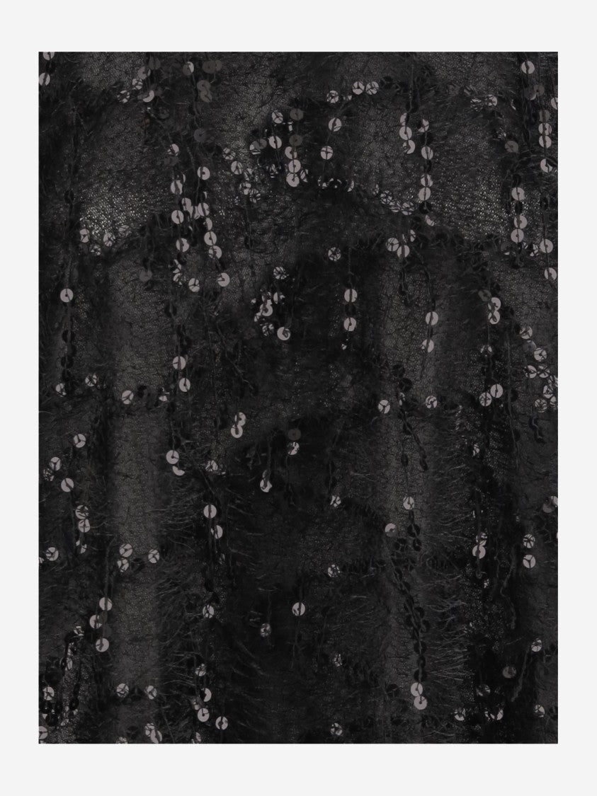 Niccolò Pasqualetti Long Sleeve T-Shirt With Sequin Pattern