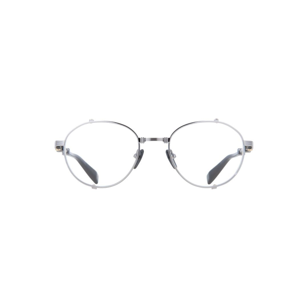 Balmain Brigade - I Round Silver Metal Frame Eyeglasses