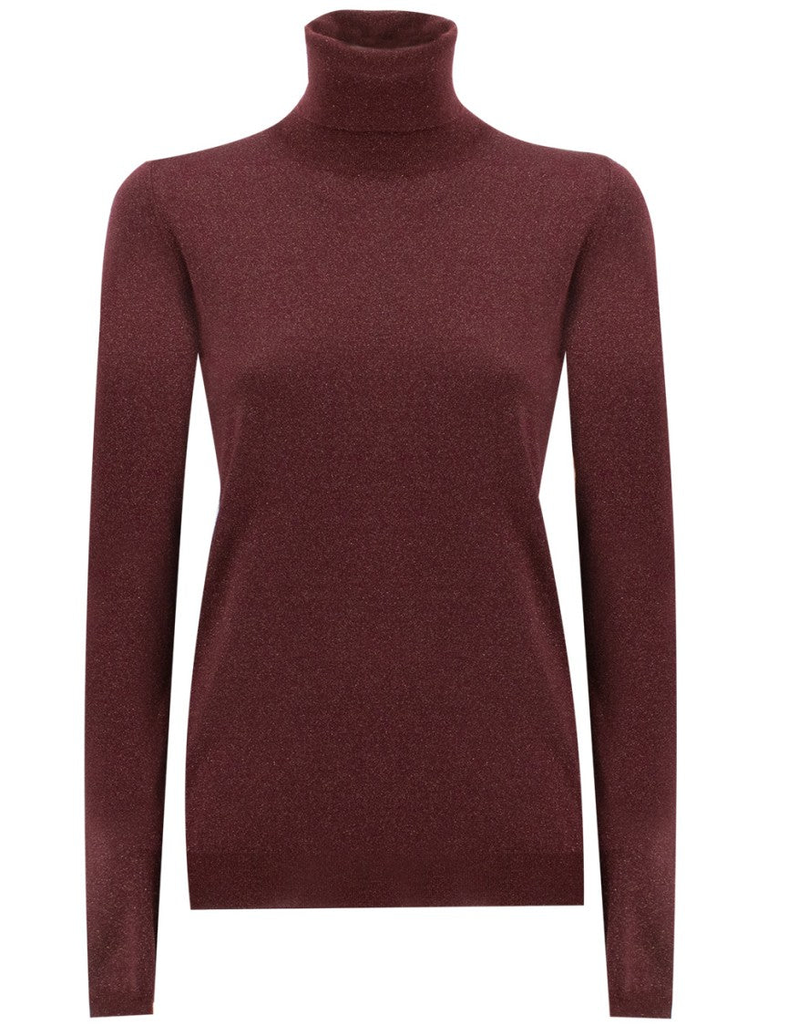 Brunello Cucinelli Finely Knit Turtleneck Sweater With Shimmering Texture