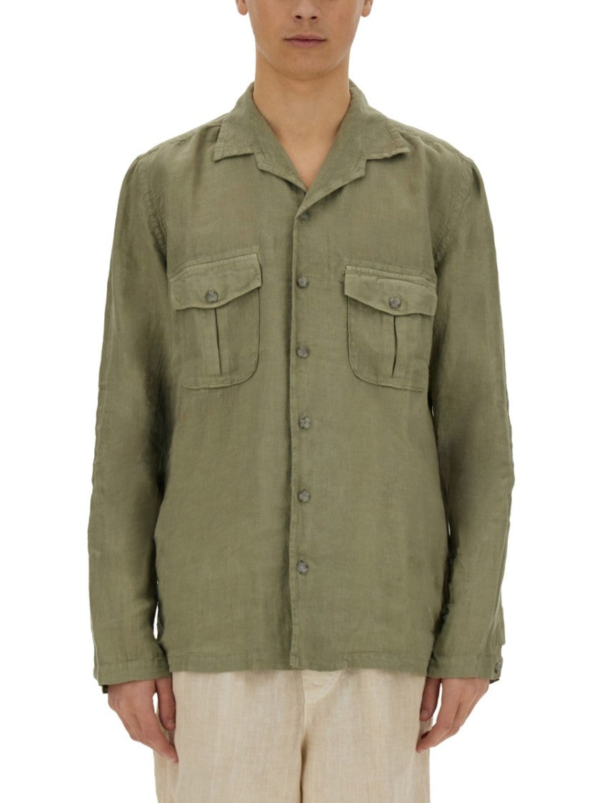 120% Lino Lightweight Linen Slim Fit Shirt