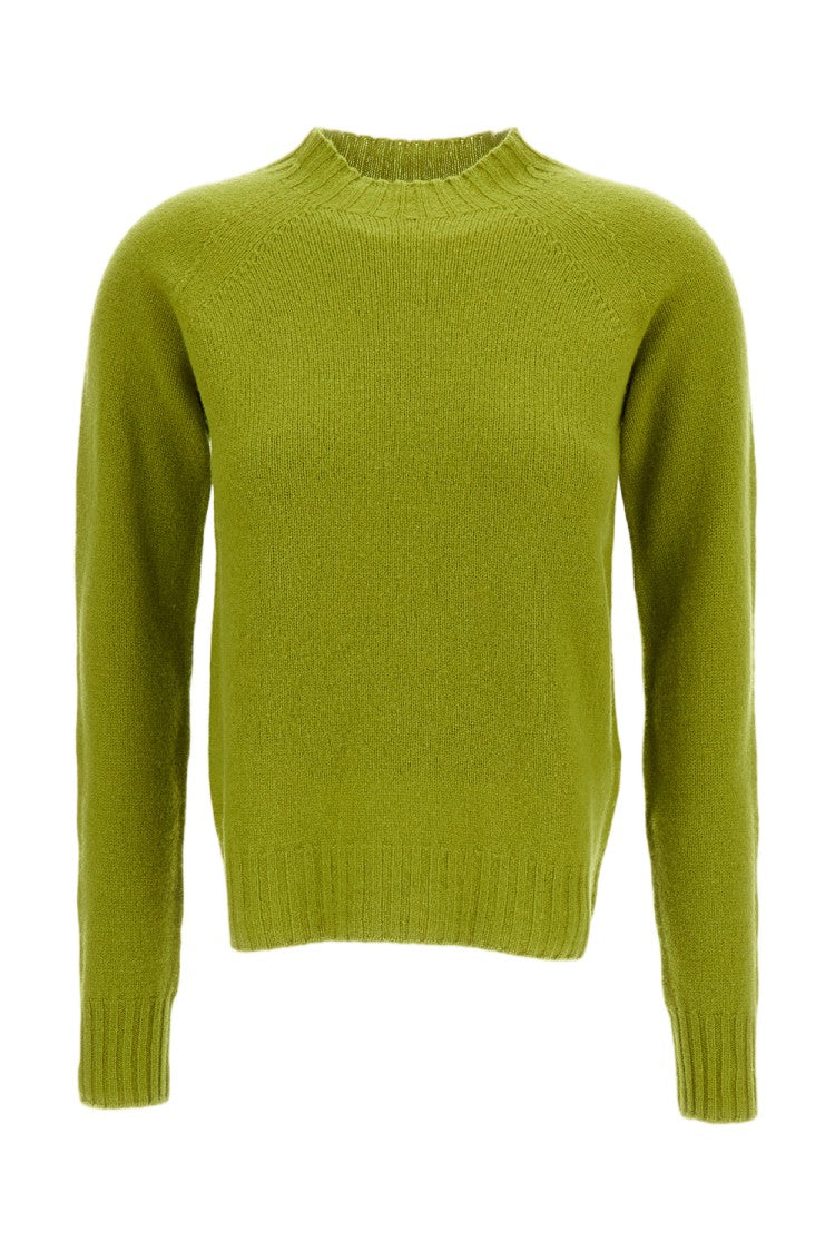 Drumohr Mock Neck Wool Pullover With Raglan Sleeves