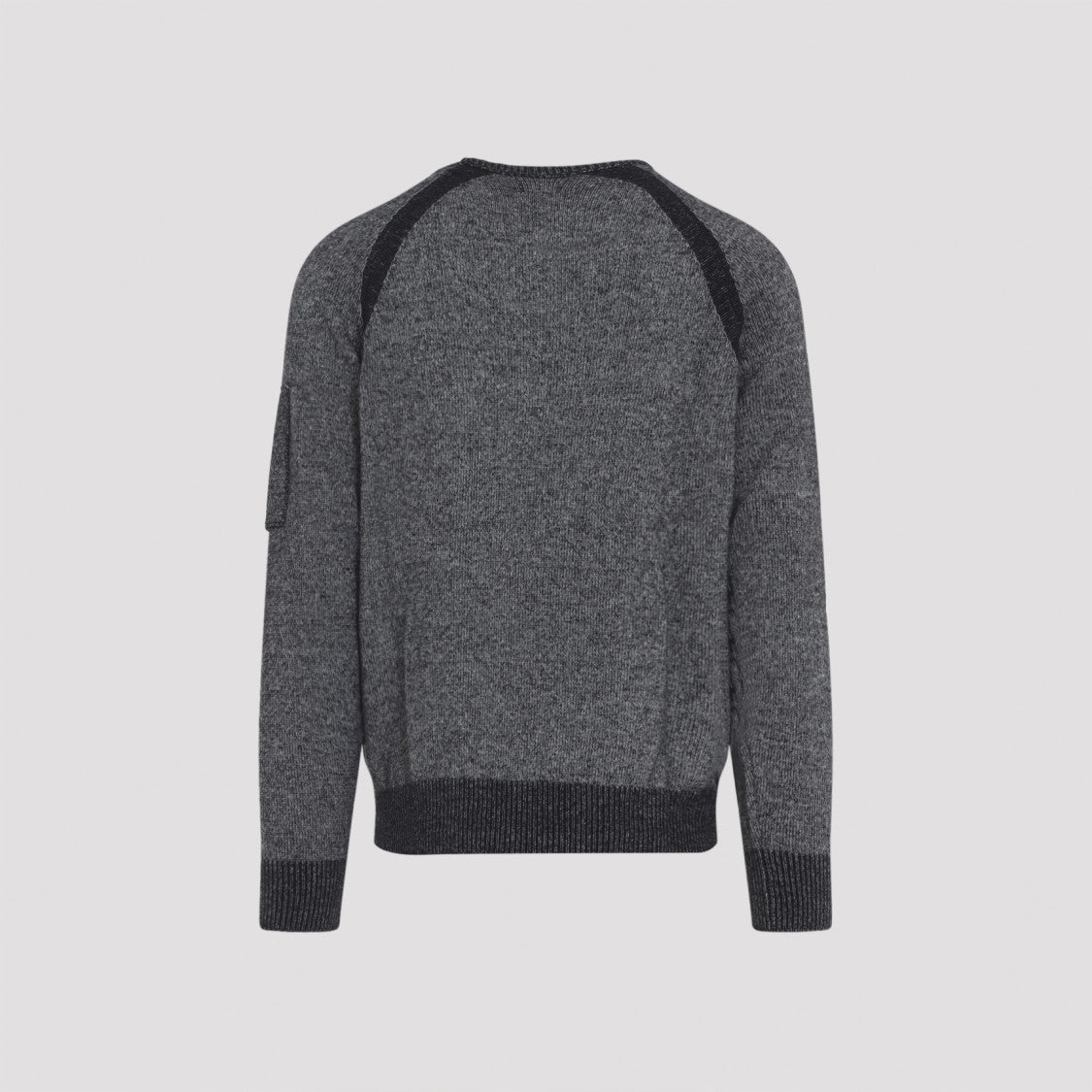 C.P. Company Textured Knit Sweater With Circular Lens Pocket