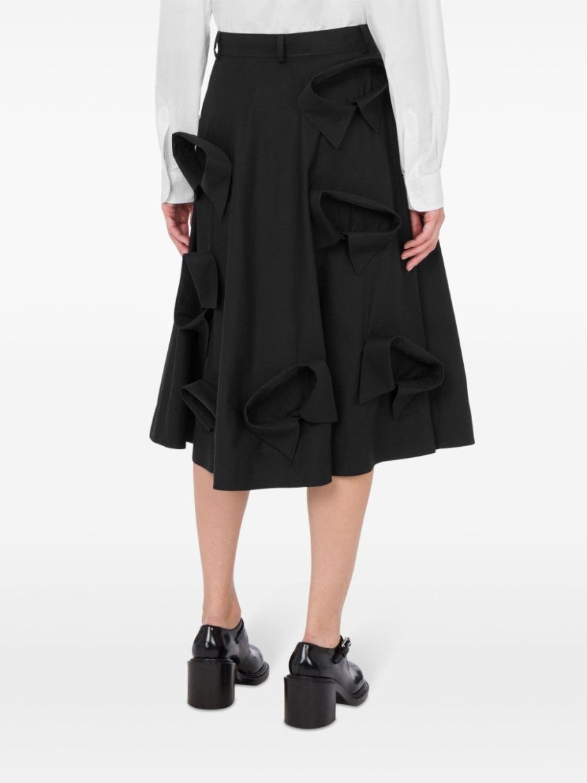 Moschino Knee-Length A-Line Skirt With Sculptural Details