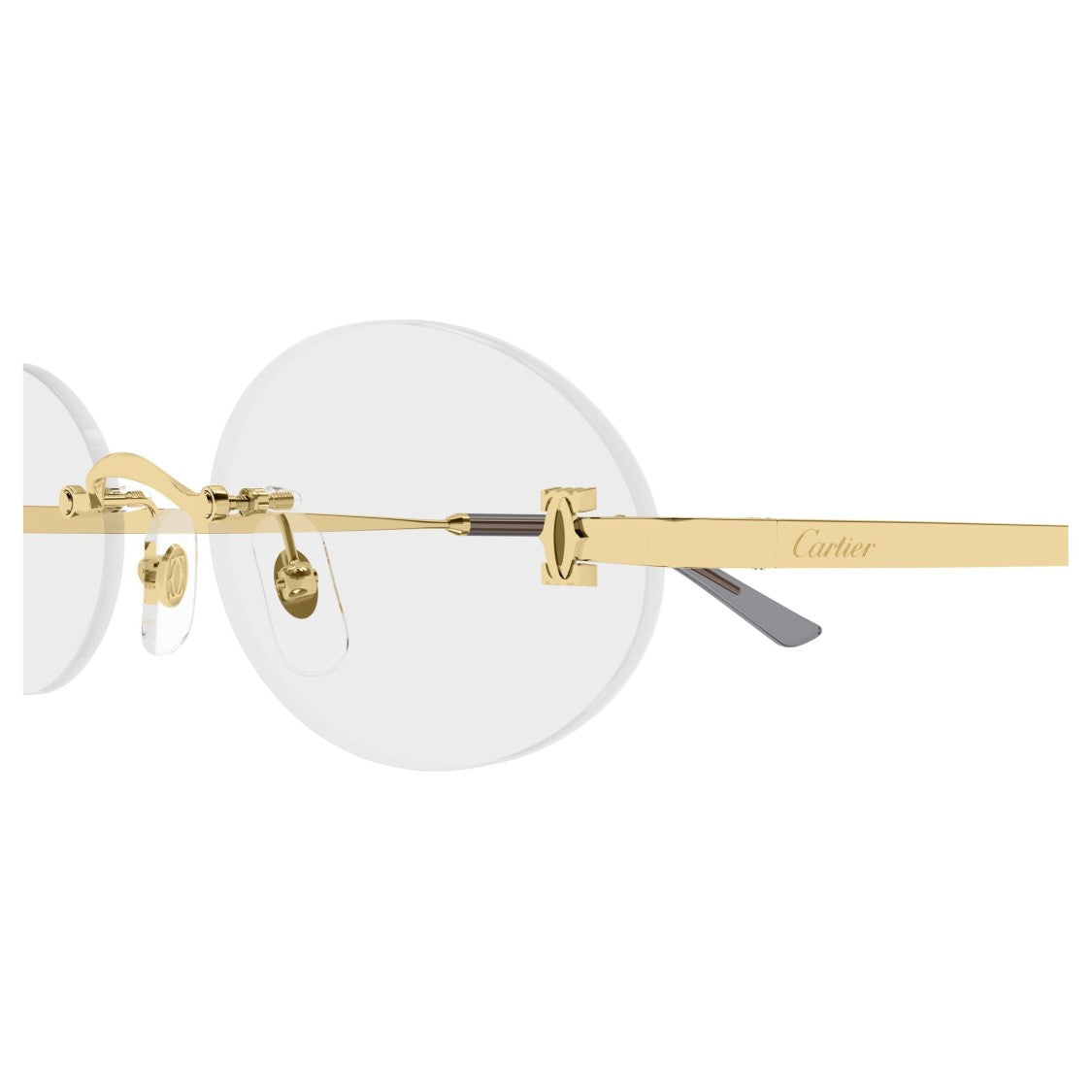 Cartier Ct0594o Rimless Oval Lens Eyeglasses