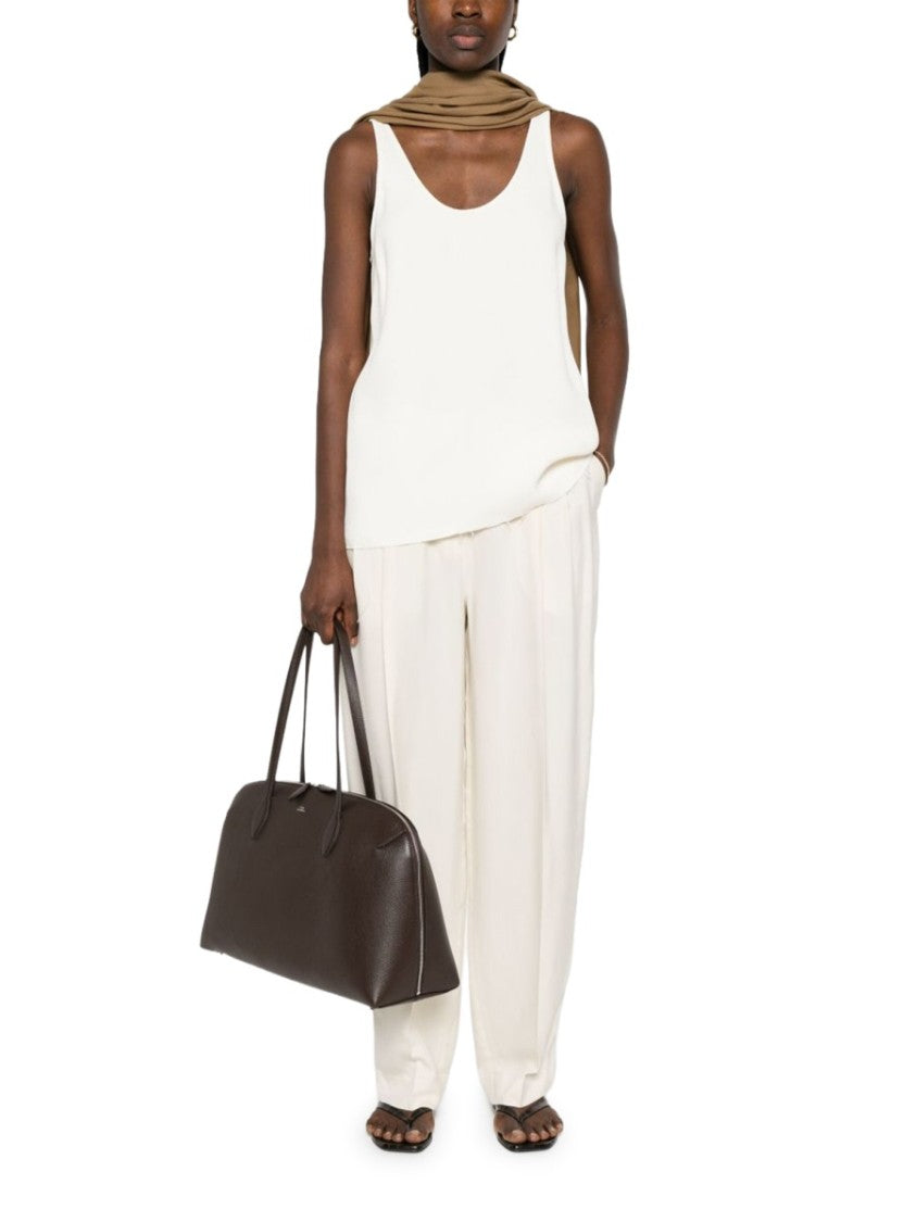 Totême Tailored Straight-Leg Viscose Pants With Concealed Fastening