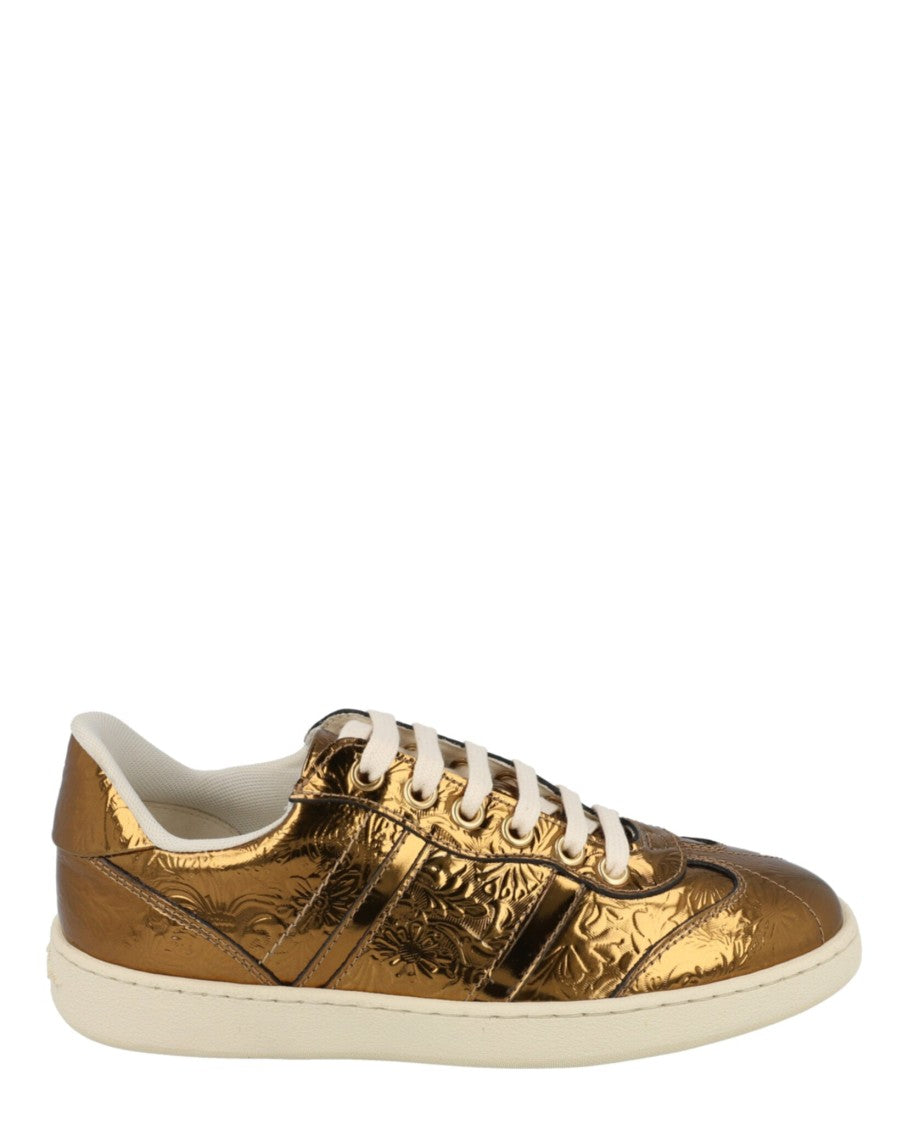 Ferragamo Faith Metallic Sneakers