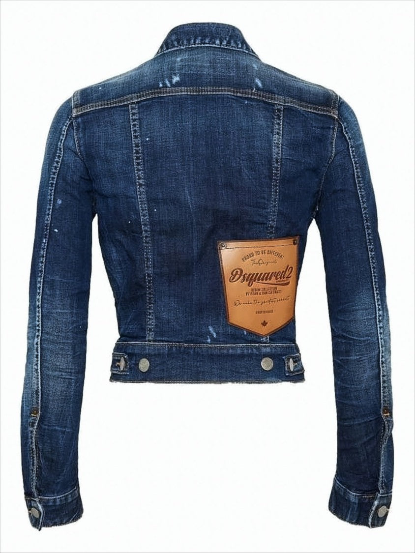 Dsquared2 Cropped Denim Jacket