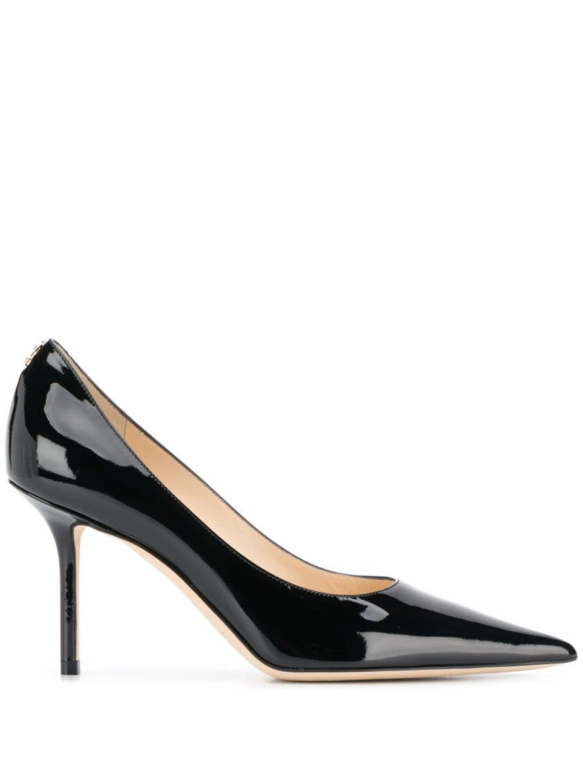Jimmy Choo Black Love 85 Patent Leather Pumps