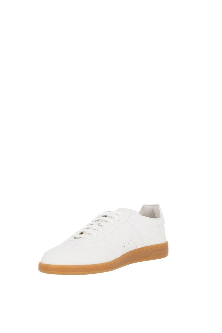 Santoni Oly-Cube Soft Leather Tennis Sneakers